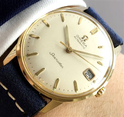 omega watches for men gold|omega 18k gold men's watch.